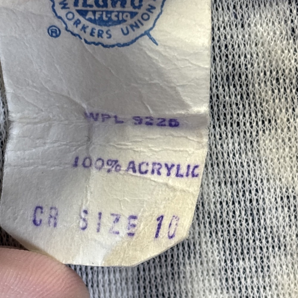 True Vintage Child's Houndstooth Suit 70s Blue Zipper Size 10 30" Chest Unique - Picture 7 of 16